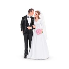 Picture of WEDDING COUPLE CAKE TOPPER 14.5CM